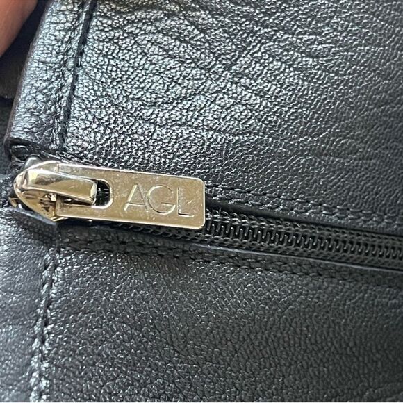 NEW AGL Chunky Biker Moto Lug Sole Black Leather Buckle Boots 40 - Picture 11 of 13